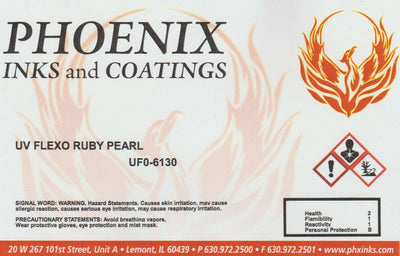 UF0-6130 UV FLEXO RUBY PEARL
