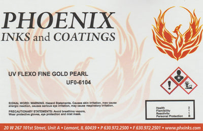 UF0-6104 UV FLEXO FINE GOLD PEARL